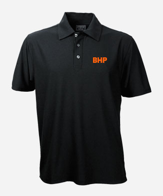 Men’s & Ladies Black Solar-Lite Polo Shirt 