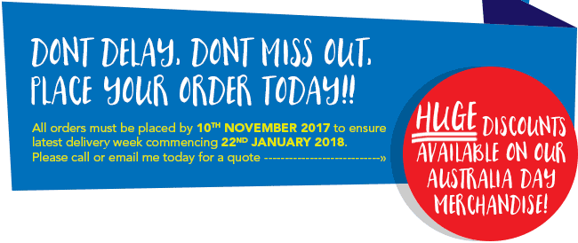 don't delay, don't miss out, place your order today!