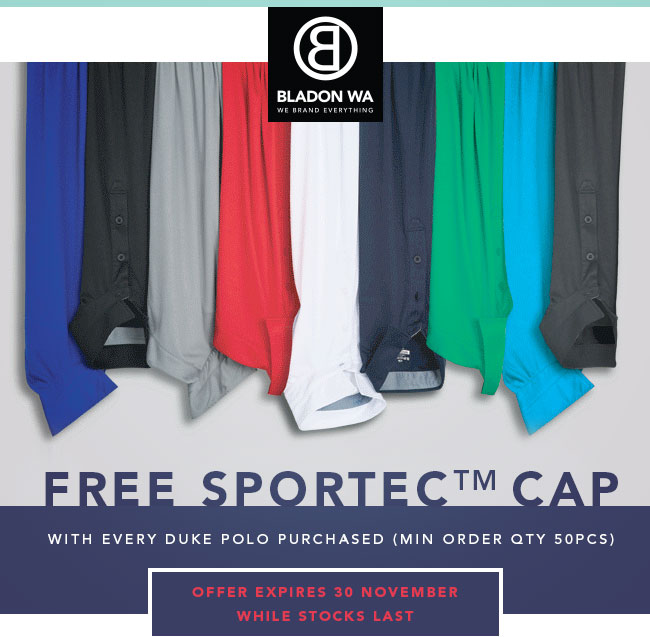 Free Sportec Cap with Every Duke Polo Shirt Purchased