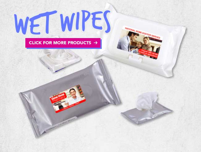 Click Here to View Our Wet Wipes | Bladon WA | Perth Promotional Product